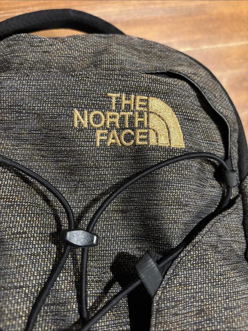 The North Face Borealis Backpack - Grey/Black with Gold Hardware